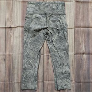 Lululemon Fast & F Crop (19") Kindred Spirit Alpine White Multi Size 4 W6AGGS